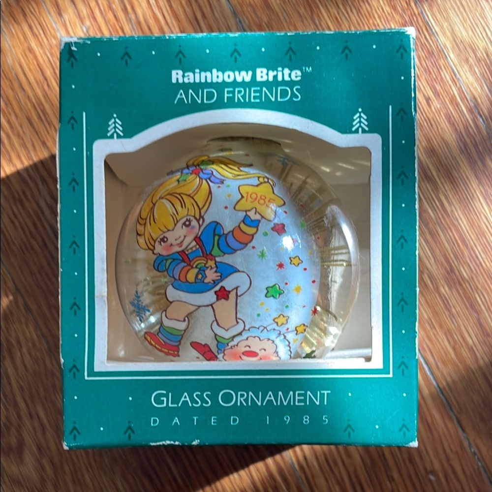 Rainbow Brite Glass Ornament